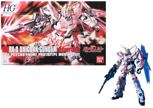 GUNDAM - 1/144 HGUC RX-0 Unicorn Gundam - Maquette 13cm