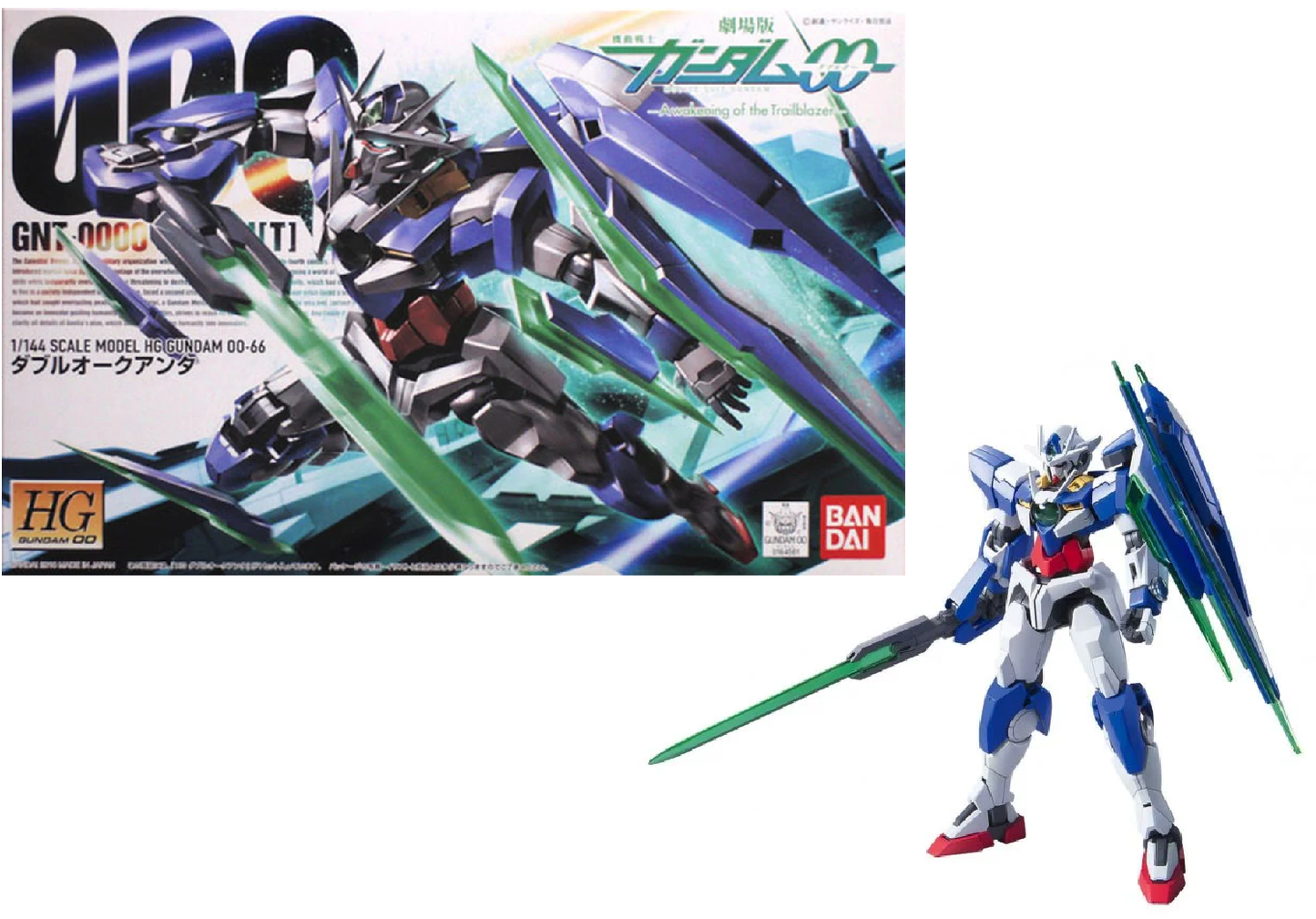 GUNDAM - HG OO QAN(T) Gundam 00-66 1/144 - Kit di Modello