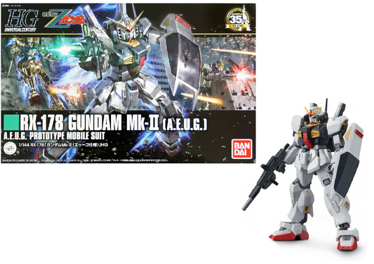 GUNDAM - 1/144 HGUC RX-178 Gundam MK-II AEUG - Maquette 13cm