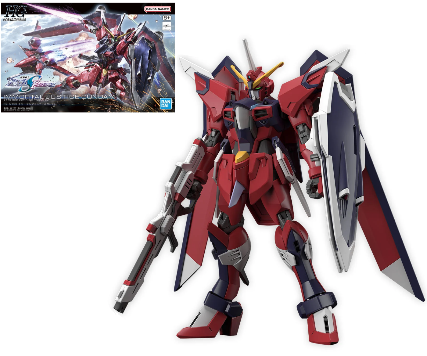 GUNDAM - HG 1/144 Immortal Justice Gundam - Model Kit