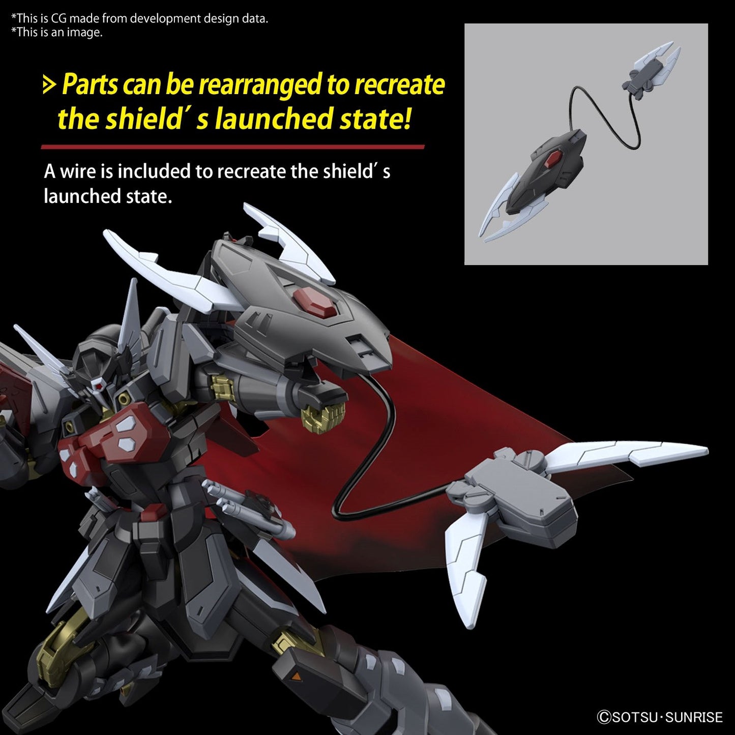 GUNDAM - HG 1/144 Black Knight Squad Shi-ve.A - Model Kit