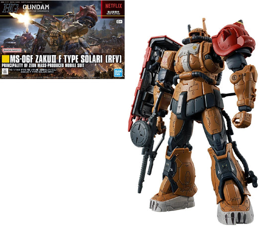 GUNDAM - HG 1/144 Zaku II F Type Solari (RFV) - Kit di Modello