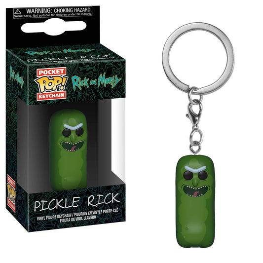 Pickle Rick Keychain Vinyl Pocket Figure