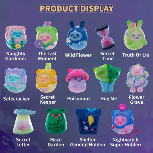 Shinwoo Baby Ghost Bear Secret Bear Garden Blind Box Figure da Collezione Misteriosa