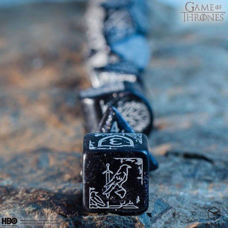Set Dadi Ufficiali RPG Game of Thrones La Ronda Nera Scintillanti