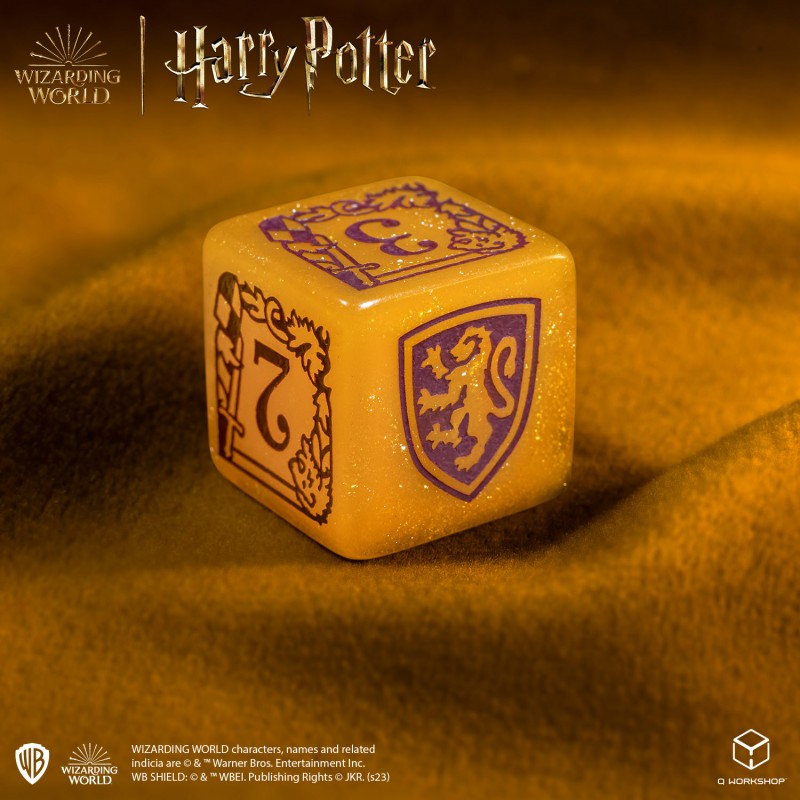 Set Dadi Moderni Harry Potter Grifondoro Oro Scintillante per Giochi di Ruolo