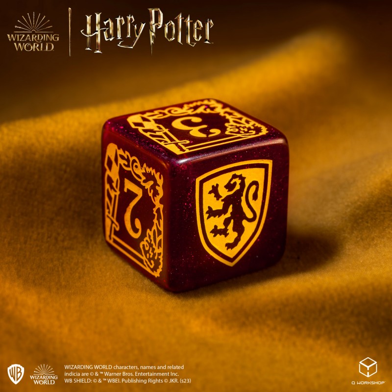 Set Dadi Moderni Harry Potter Grifondoro Rosso Scintillante Premium per RPG