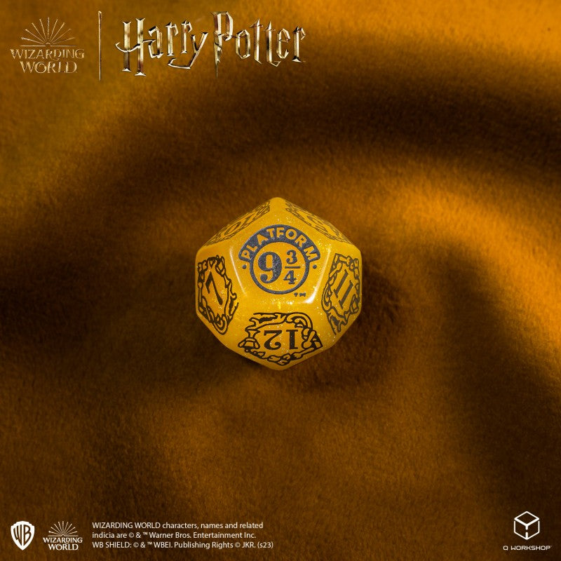 Set Dadi Moderni Harry Potter Tassorosso Giallo Scintillante per RPG e D&D