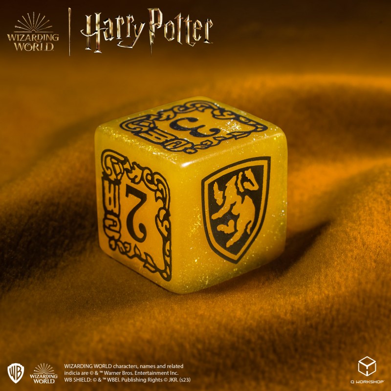 Set Dadi Moderni Harry Potter Tassorosso Giallo Scintillante per RPG e D&D