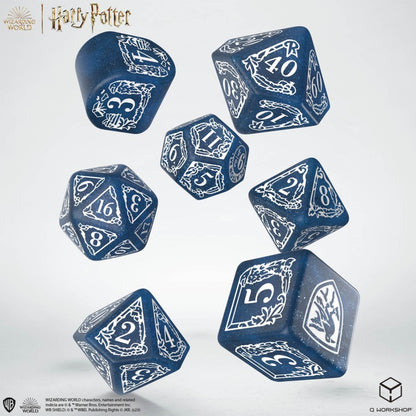 Set Dadi Moderni Harry Potter Corvonero Blu: Astuti Lanci per Maghi