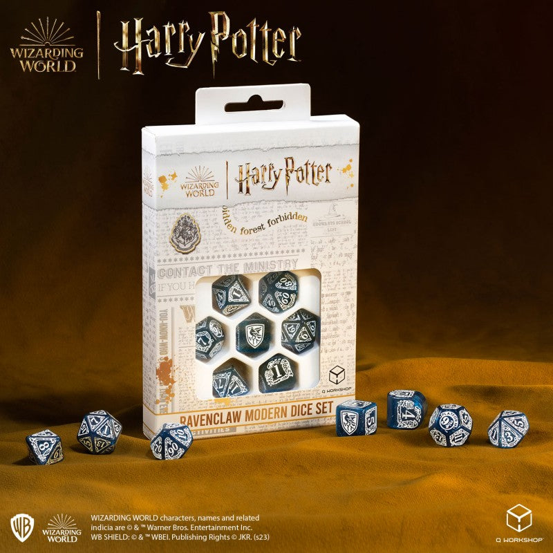 Set Dadi Moderni Harry Potter Corvonero Blu: Astuti Lanci per Maghi