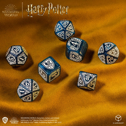 Set Dadi Moderni Harry Potter Corvonero Blu: Astuti Lanci per Maghi