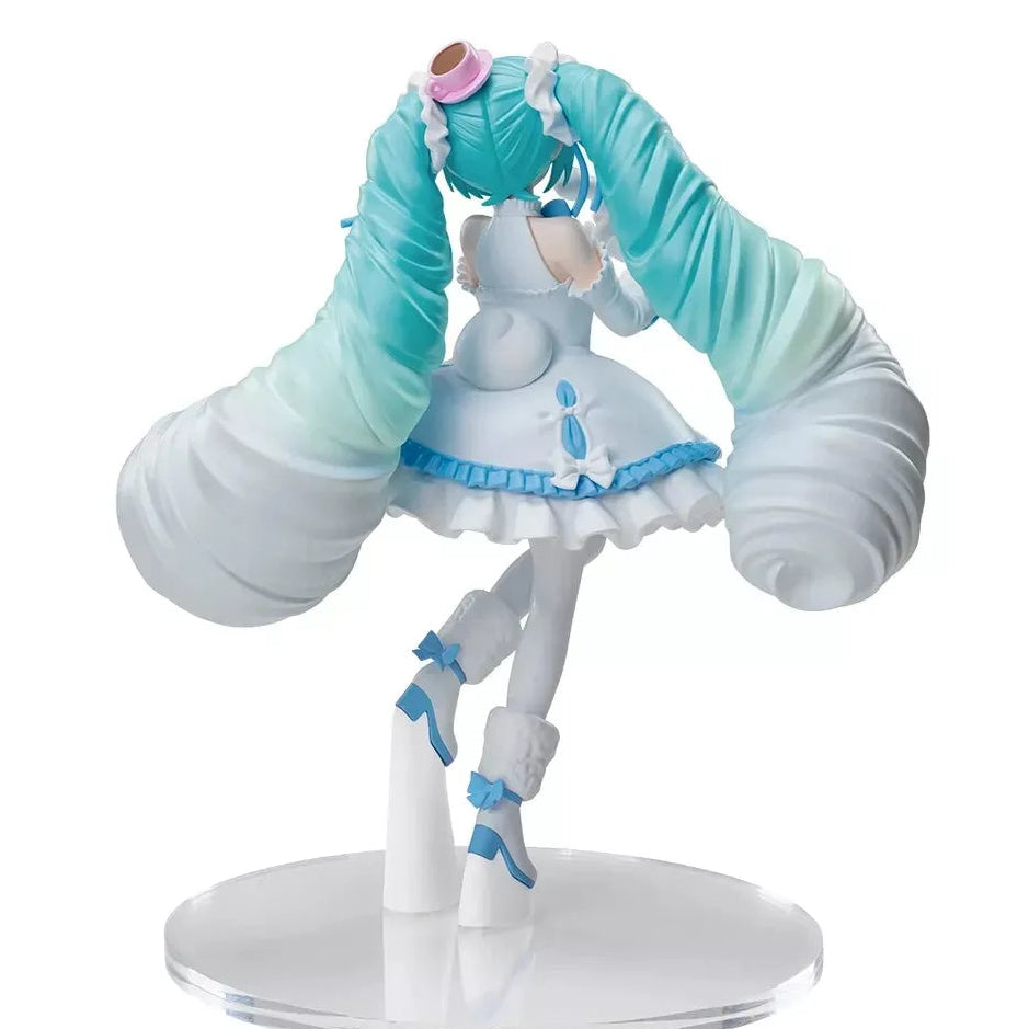 Sega Hatsune Miku x Cinnamoroll: Statuetta Adorabile Vestito Bianco Collezione Unica