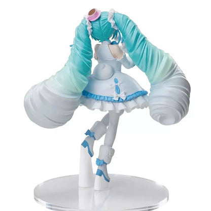 Sega Hatsune Miku x Cinnamoroll: Statuetta Adorabile Vestito Bianco Collezione Unica